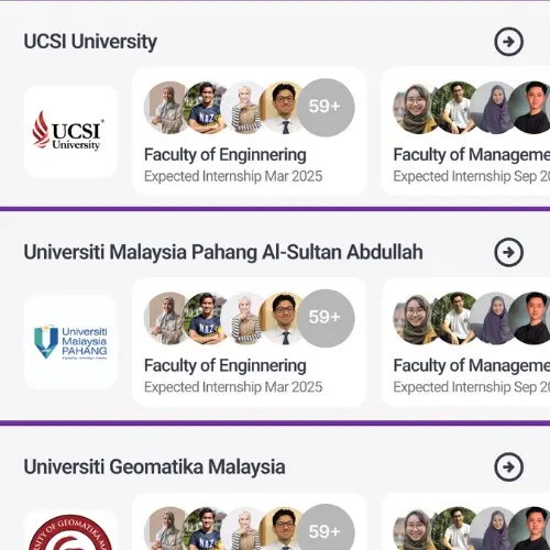 University students searching for internship and part-time job opportunities using Nexus Grad’s graduate marketplace.